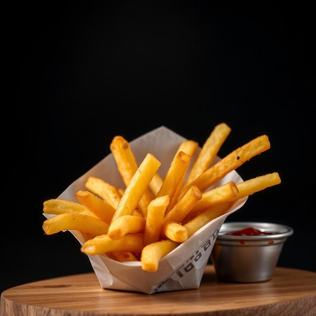 Crispy fries with sauce